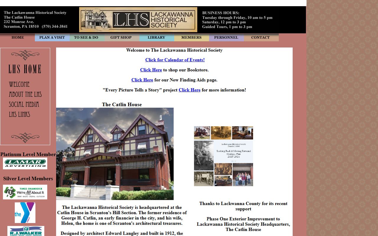 Lackawanna Historical Society at Catlin House in Scranton