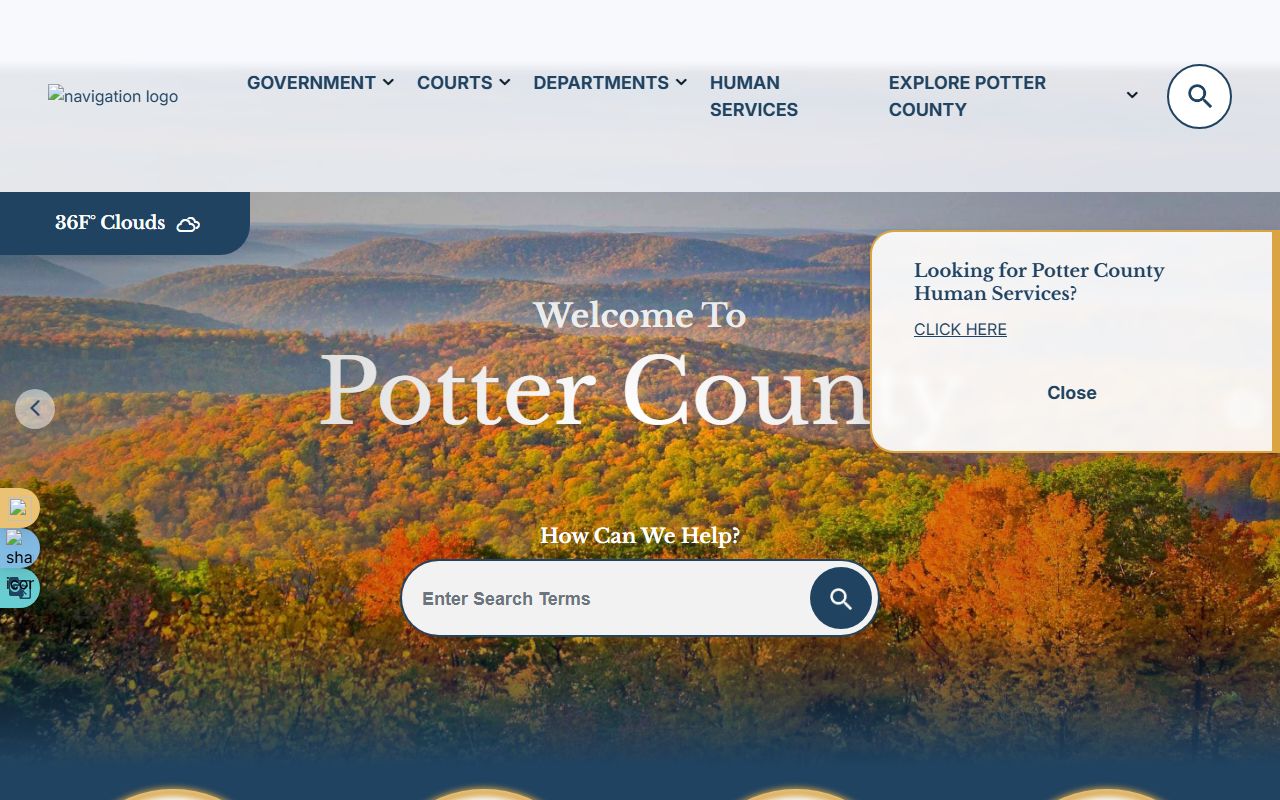 Potter County Pennsylvania official government records