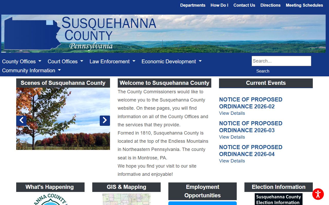 Susquehanna County Pennsylvania official records