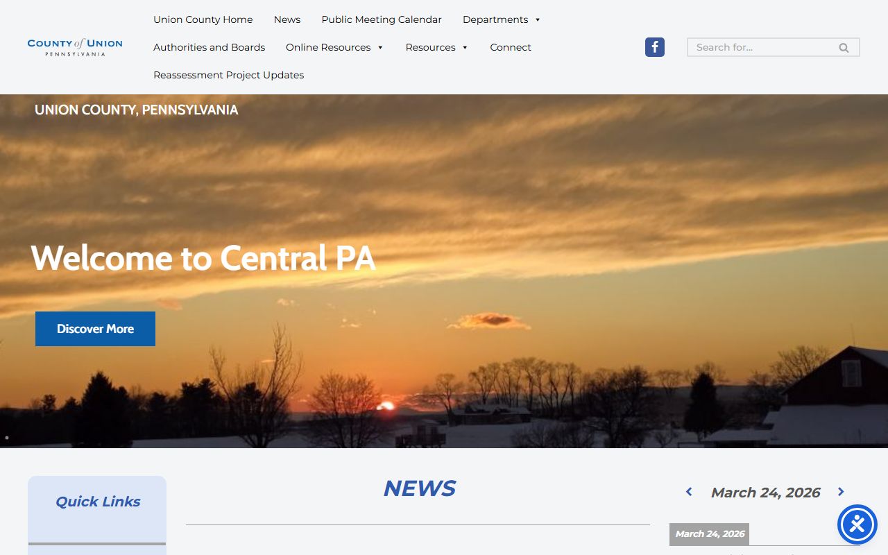 Union County Pennsylvania official records and death index