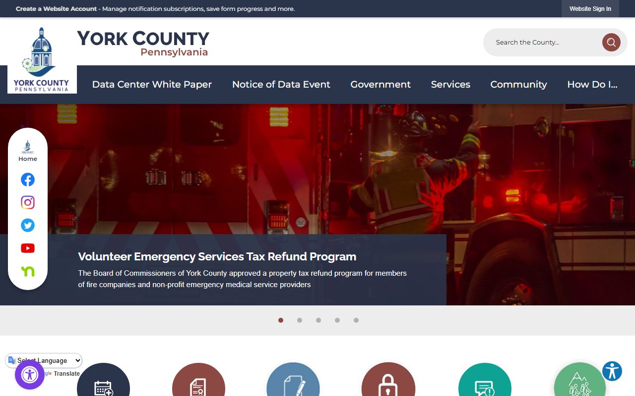 York County Pennsylvania government records and death index